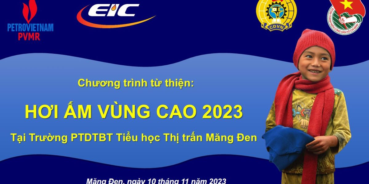 Banner thiện nguyện hơi ấm mùa đông của EIC